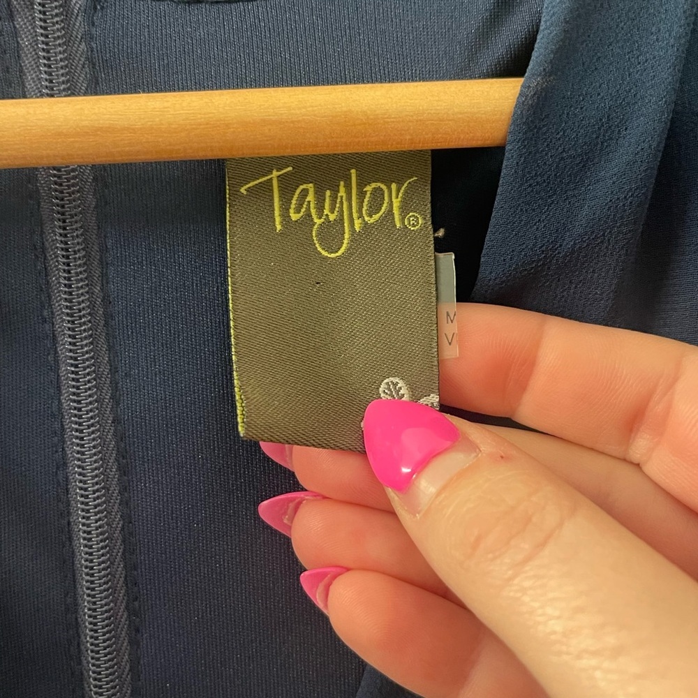 Taylor Midnight Blue High-Low Dress - Picture 3 of 5